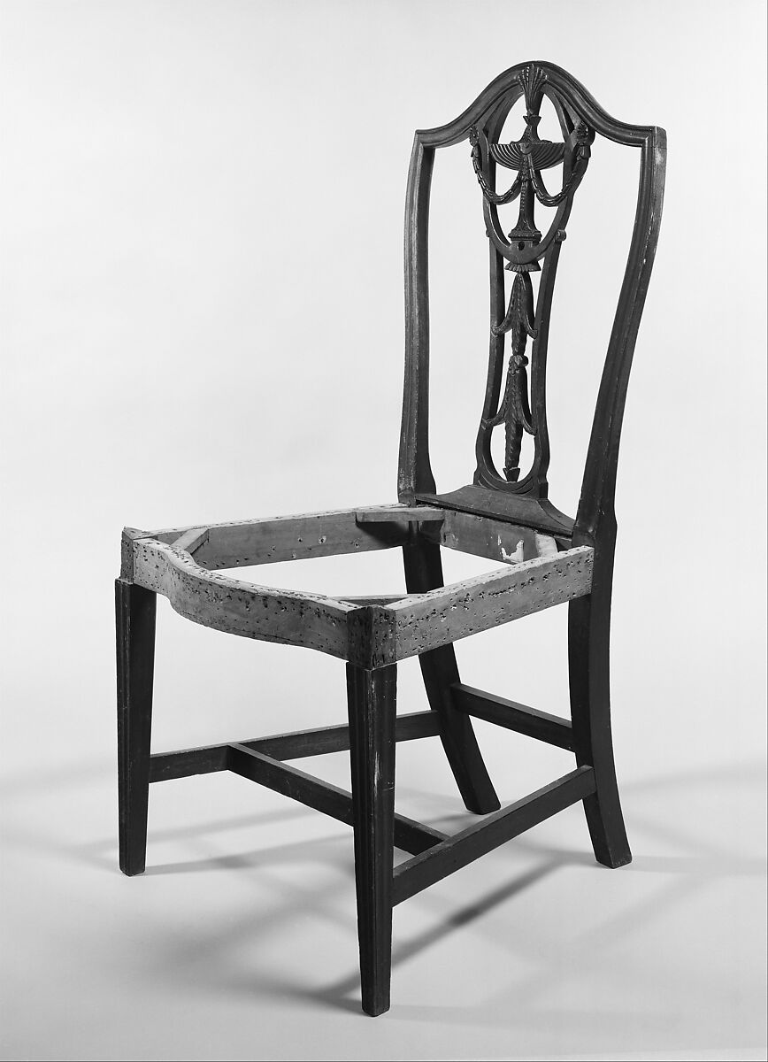 Chair, Mahogany, maple, beech, American 