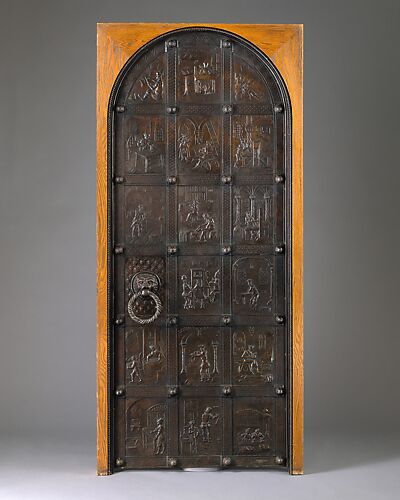 Door and key in original door frame
