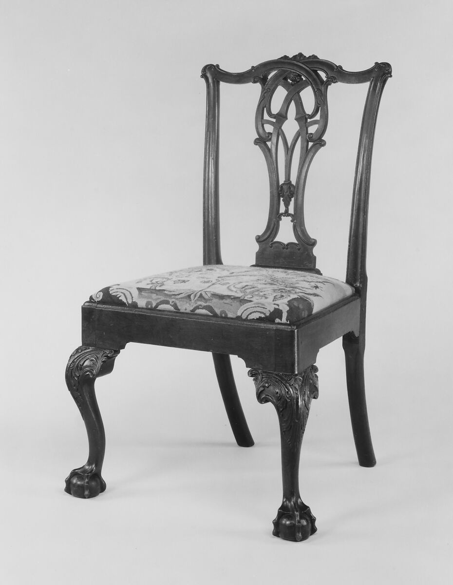 Side Chair, Attributed to Thomas Affleck (1740–1795), Mahogany, yellow poplar, yellow pine; upholstery (modern), American