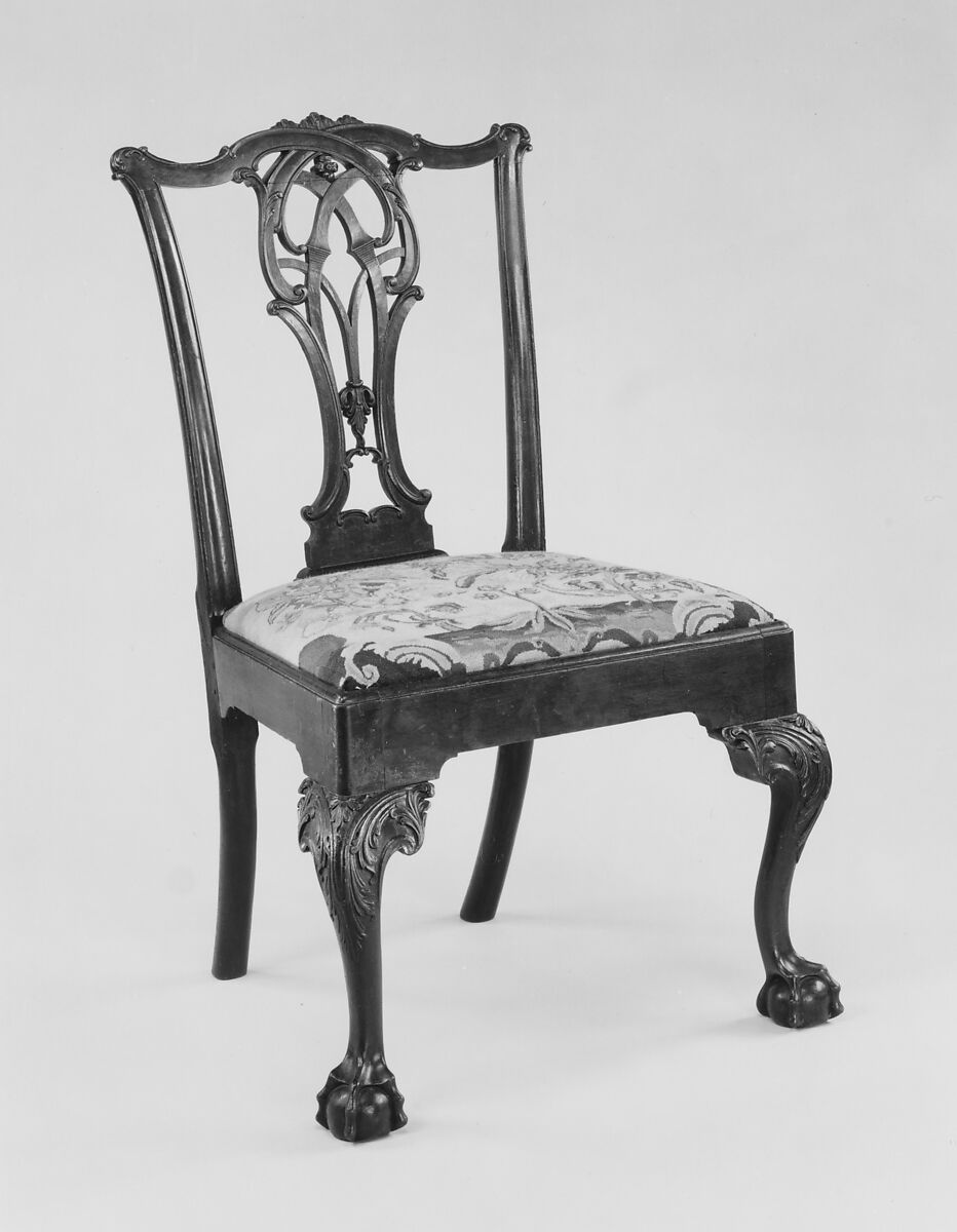 Side Chair, Attributed to Thomas Affleck (1740–1795), Mahogany, yellow poplar, yellow pine; upholstery (modern), American