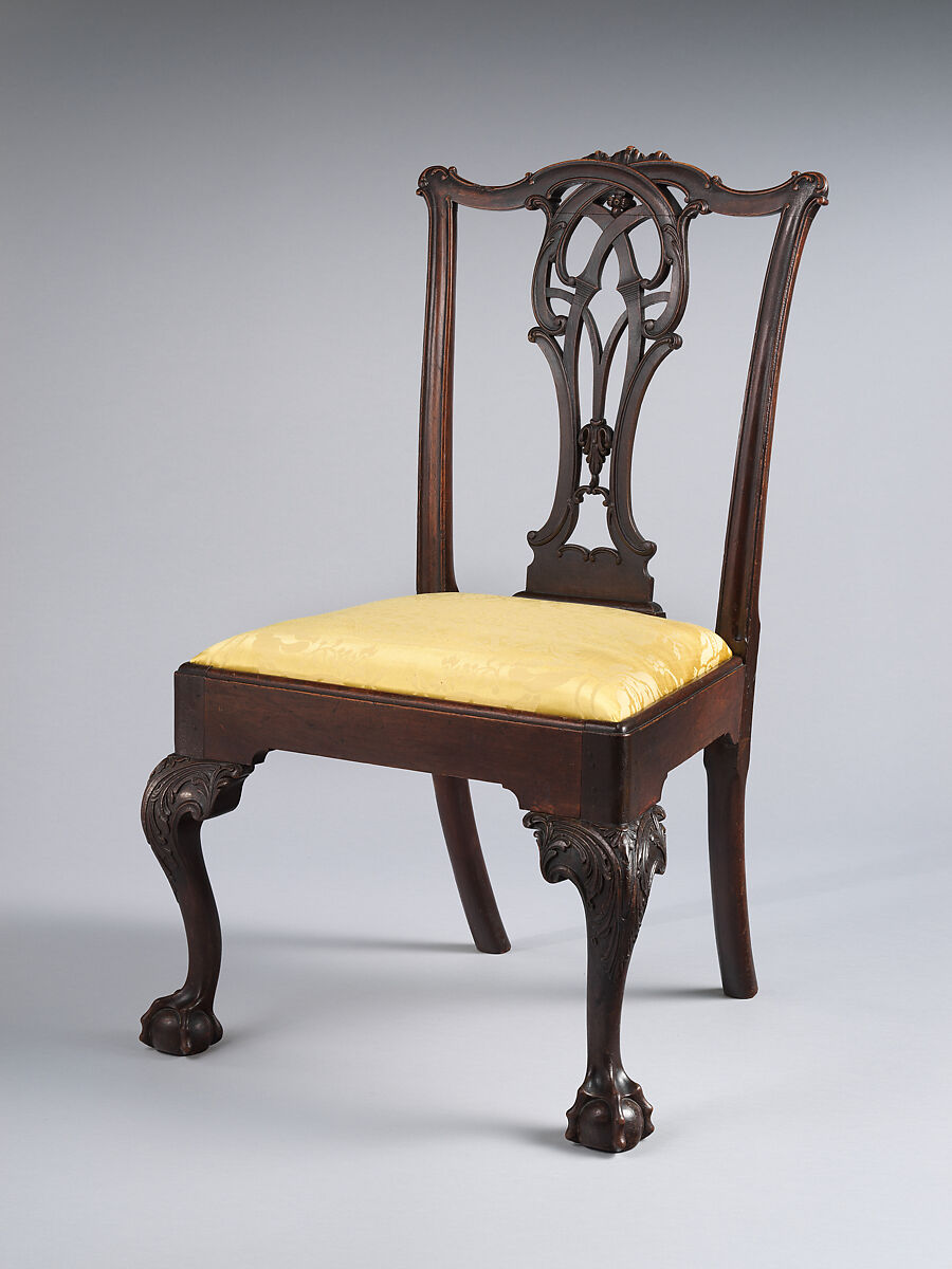 Side Chair, Attributed to Thomas Affleck (1740–1795), Mahogany, yellow poplar, yellow pine; upholstery (modern), American