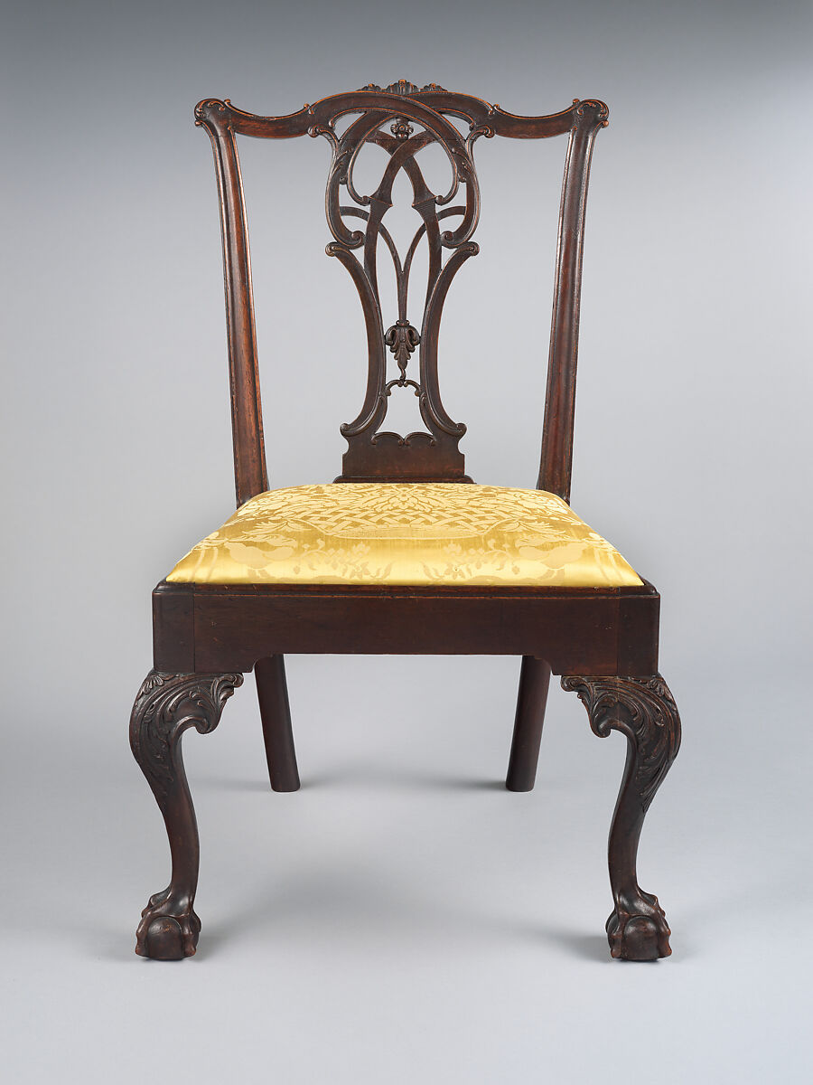 Side Chair, Attributed to Thomas Affleck (1740–1795), Mahogany, yellow poplar, yellow pine; upholstery (modern), American 