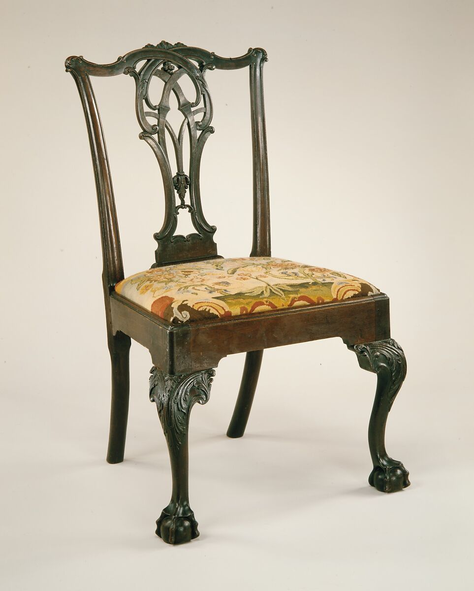 Side Chair, Attributed to Thomas Affleck (1740–1795), Mahogany, yellow poplar, yellow pine; upholstery (modern), American