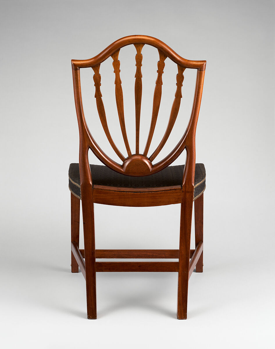 Side chair, Attributed to Stephen Badlam (1751–1815), Mahogany with ash, maple, American