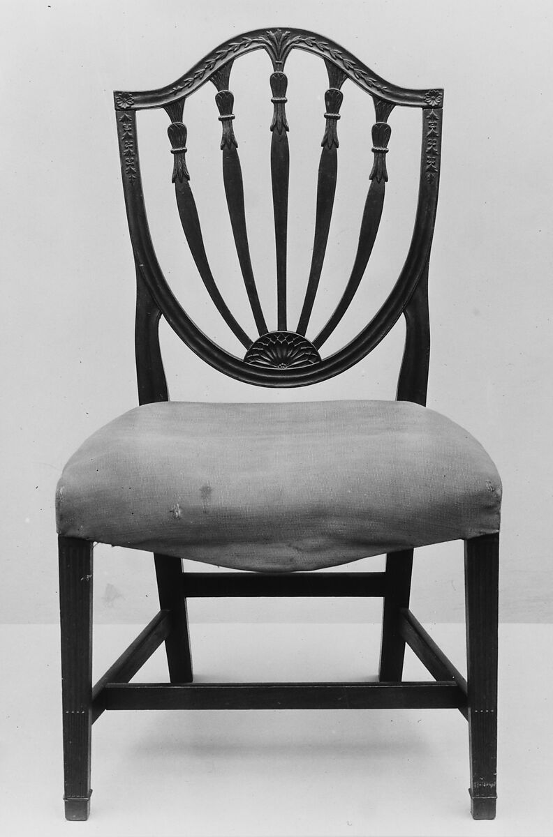 Side chair, Attributed to Stephen Badlam (1751–1815), Mahogany with ash, maple, American
