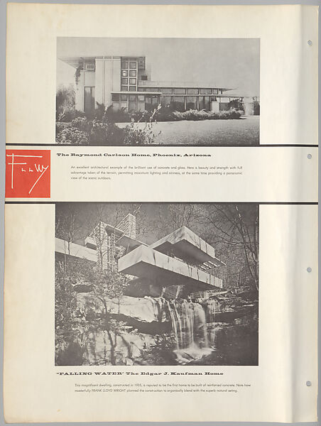 Schumacher's Taliesin Line of Decorative Fabrics and Wallpapers Designed by Frank Lloyd Wright, Frank Lloyd Wright (American, Richland Center, Wisconsin 1867–1959 Phoenix, Arizona), Book (a) together with a conforming masonite authorized dealer sign (b), American