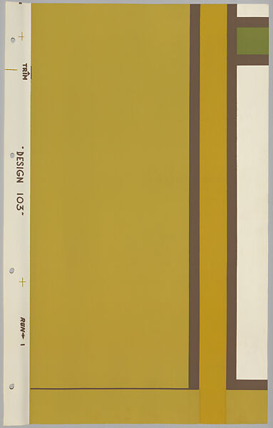 Schumacher's Taliesin Line of Decorative Fabrics and Wallpapers Designed by Frank Lloyd Wright, Frank Lloyd Wright (American, Richland Center, Wisconsin 1867–1959 Phoenix, Arizona), Book (a) together with a conforming masonite authorized dealer sign (b), American