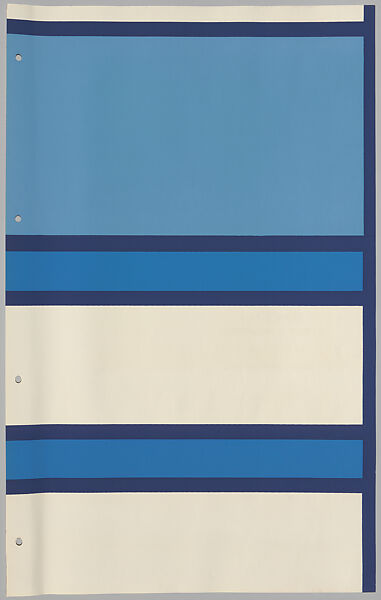 Schumacher's Taliesin Line of Decorative Fabrics and Wallpapers Designed by Frank Lloyd Wright, Frank Lloyd Wright (American, Richland Center, Wisconsin 1867–1959 Phoenix, Arizona), Book (a) together with a conforming masonite authorized dealer sign (b), American