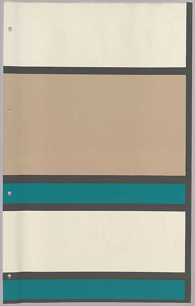 Schumacher's Taliesin Line of Decorative Fabrics and Wallpapers Designed by Frank Lloyd Wright, Frank Lloyd Wright (American, Richland Center, Wisconsin 1867–1959 Phoenix, Arizona), Book (a) together with a conforming masonite authorized dealer sign (b), American