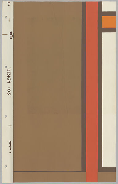 Schumacher's Taliesin Line of Decorative Fabrics and Wallpapers Designed by Frank Lloyd Wright, Frank Lloyd Wright (American, Richland Center, Wisconsin 1867–1959 Phoenix, Arizona), Book (a) together with a conforming masonite authorized dealer sign (b), American