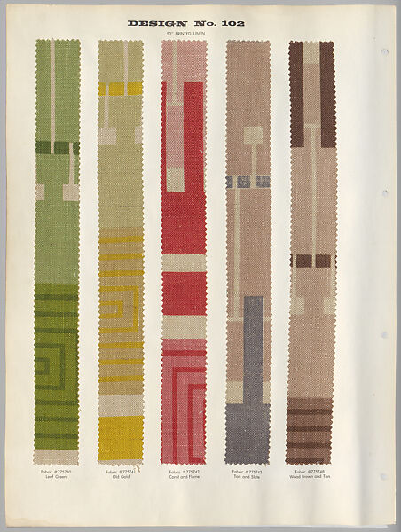 Schumacher's Taliesin Line of Decorative Fabrics and Wallpapers Designed by Frank Lloyd Wright, Frank Lloyd Wright (American, Richland Center, Wisconsin 1867–1959 Phoenix, Arizona), Book (a) together with a conforming masonite authorized dealer sign (b), American