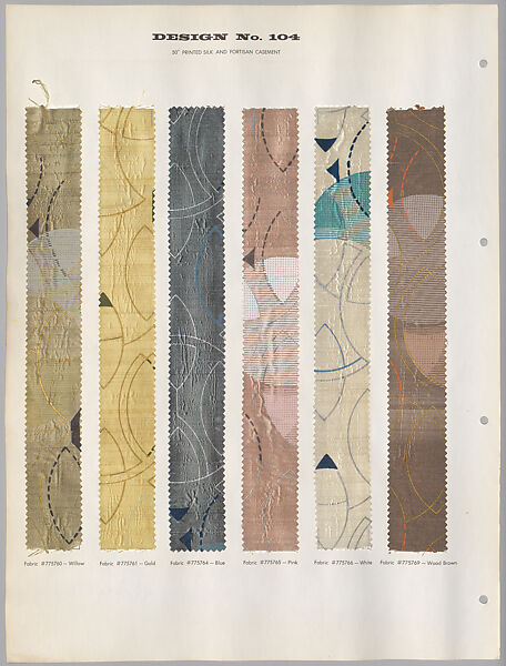 Schumacher's Taliesin Line of Decorative Fabrics and Wallpapers Designed by Frank Lloyd Wright, Frank Lloyd Wright (American, Richland Center, Wisconsin 1867–1959 Phoenix, Arizona), Book (a) together with a conforming masonite authorized dealer sign (b), American