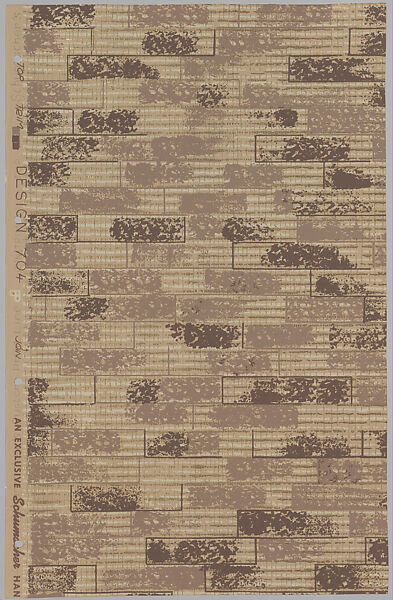 Schumacher's Taliesin Line of Decorative Fabrics and Wallpapers Designed by Frank Lloyd Wright, Frank Lloyd Wright (American, Richland Center, Wisconsin 1867–1959 Phoenix, Arizona), Book (a) together with a conforming masonite authorized dealer sign (b), American