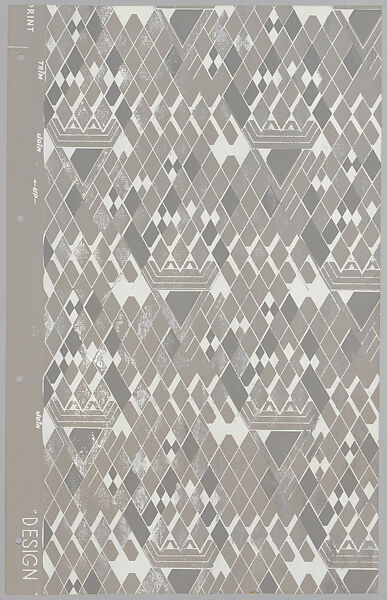 Schumacher's Taliesin Line of Decorative Fabrics and Wallpapers Designed by Frank Lloyd Wright, Frank Lloyd Wright (American, Richland Center, Wisconsin 1867–1959 Phoenix, Arizona), Book (a) together with a conforming masonite authorized dealer sign (b), American