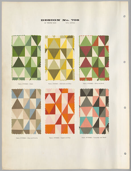 Schumacher's Taliesin Line of Decorative Fabrics and Wallpapers Designed by Frank Lloyd Wright, Frank Lloyd Wright (American, Richland Center, Wisconsin 1867–1959 Phoenix, Arizona), Book (a) together with a conforming masonite authorized dealer sign (b), American