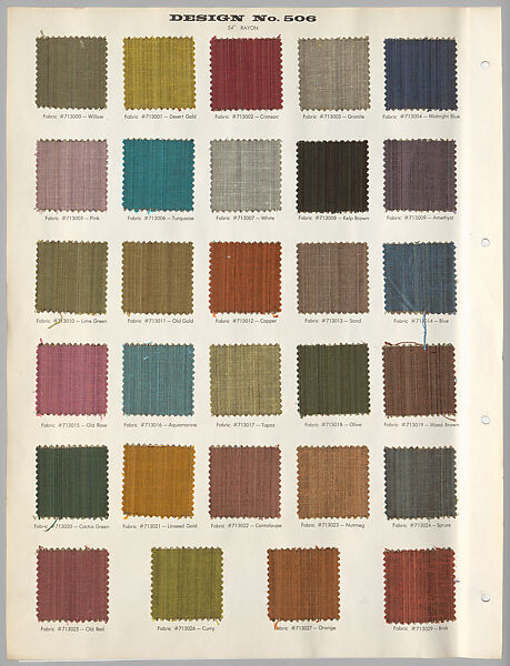 Schumacher's Taliesin Line of Decorative Fabrics and Wallpapers Designed by Frank Lloyd Wright, Frank Lloyd Wright (American, Richland Center, Wisconsin 1867–1959 Phoenix, Arizona), Book (a) together with a conforming masonite authorized dealer sign (b), American