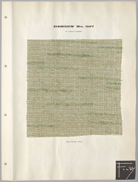 Schumacher's Taliesin Line of Decorative Fabrics and Wallpapers Designed by Frank Lloyd Wright, Frank Lloyd Wright (American, Richland Center, Wisconsin 1867–1959 Phoenix, Arizona), Book (a) together with a conforming masonite authorized dealer sign (b), American