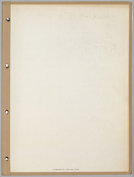 Schumacher's Taliesin Line of Decorative Fabrics and Wallpapers Designed by Frank Lloyd Wright, Frank Lloyd Wright (American, Richland Center, Wisconsin 1867–1959 Phoenix, Arizona), Book (a) together with a conforming masonite authorized dealer sign (b), American