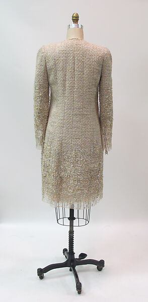 Ensemble, House of Chanel (French, founded 1910), wool, silk, metal, French