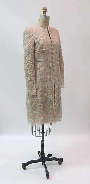 Ensemble, House of Chanel (French, founded 1910), wool, silk, metal, French