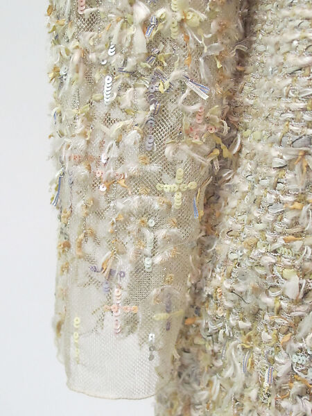 Ensemble, House of Chanel (French, founded 1910), wool, silk, metal, French