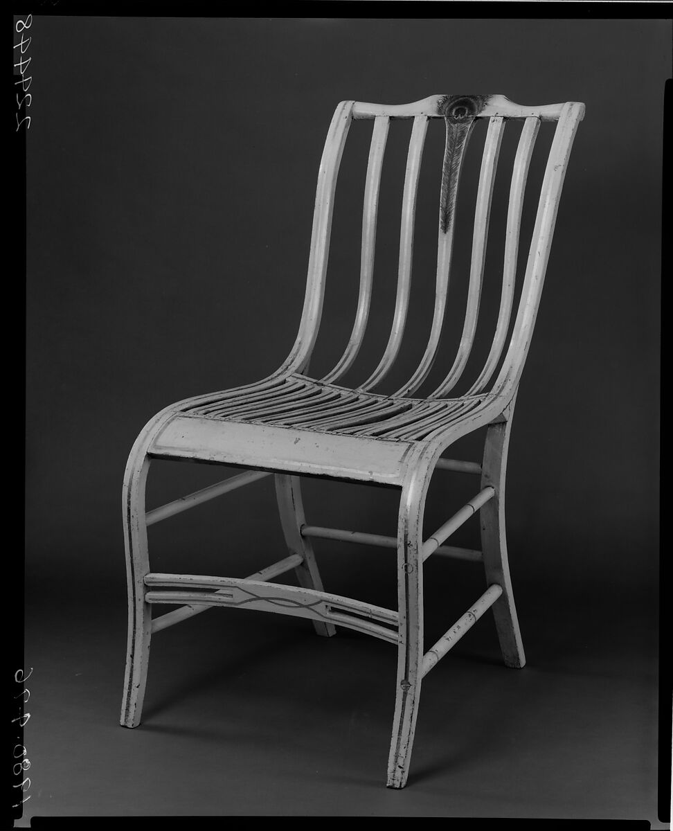 Side Chair, Samuel Gragg (1772–1855), Ash or chestnut, American