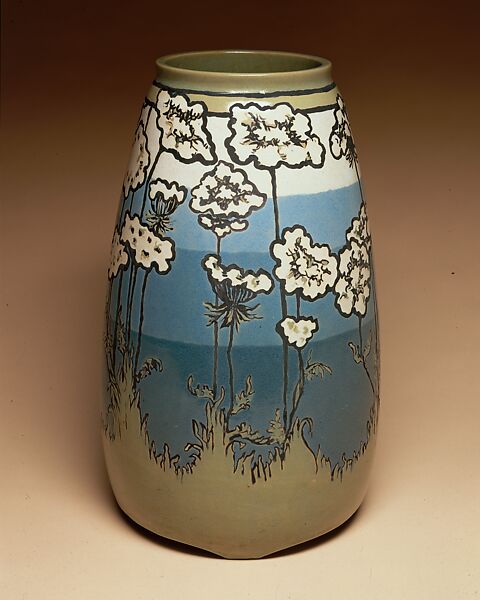 Vase, Paul Revere Pottery (1908–1942), Earthenware, American
