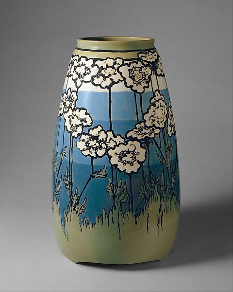 Vase, Paul Revere Pottery (1908–1942), Earthenware, American 