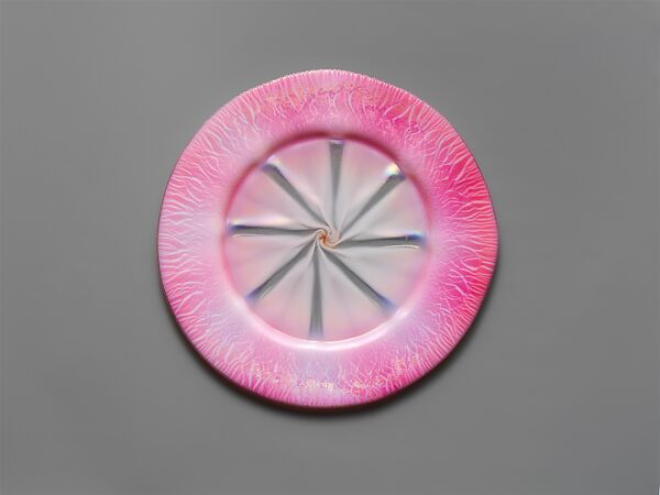 Plate, Tiffany Furnaces (New York), Favrile glass, American 
