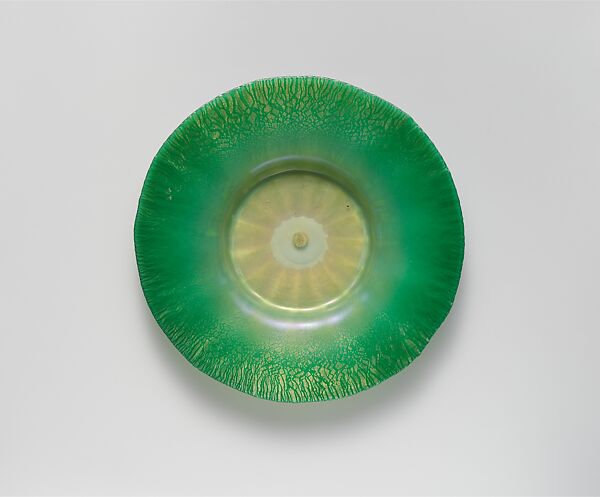 Plate, Tiffany Furnaces (New York), Favrile glass, American 