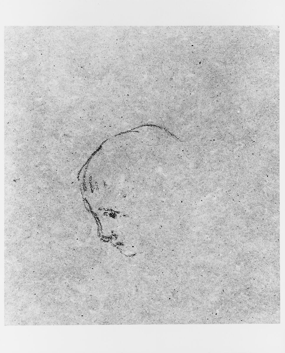 Head of a Boy, James McNeill Whistler (American, Lowell, Massachusetts 1834–1903 London), Conté crayon and white chalk on brown wove paper, American 