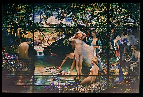 The Bathers, Louis C. Tiffany (American, New York 1848–1933 New York), Autochrome, American