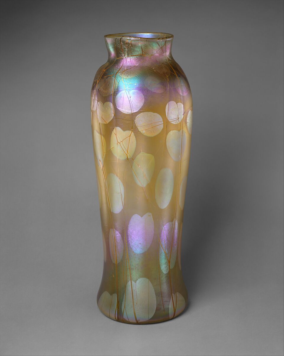 Vase, Designed by Louis C. Tiffany (American, New York 1848–1933 New York), Free-blown Favrile glass, American 