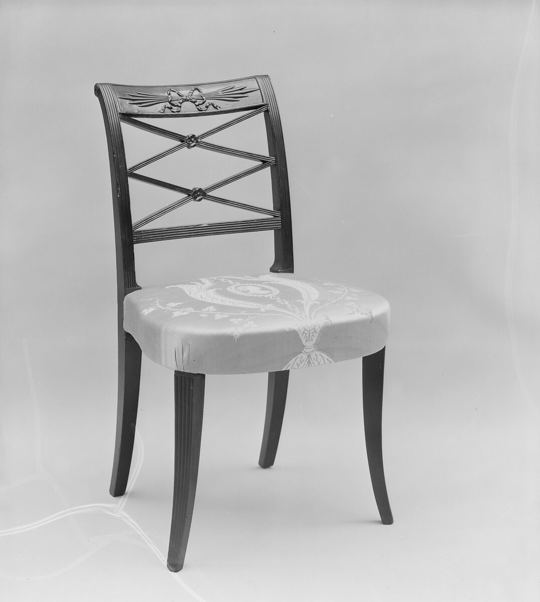 Side Chair, Primary: mahogany.  Secondary: ash (seat rails, front blocks [probably replaced]); mahogany (medial braces)., American 