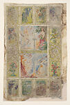 Design for “Four Seasons” Window, Walter B. Jennings House, Burrwood, Cold Spring Harbor, New York, Louis C. Tiffany  American, Transparent and opaque watercolor, colored pencil, and graphite on paper, American