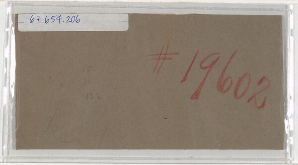 Design for window of Resurrection angel, Thompson memorial, St. Mark's Cathedral, Salt Lake City, Utah, Louis C. Tiffany (American, New York 1848–1933 New York), Transparent and opaque watercolor, graphite, and black ink on artist board, American