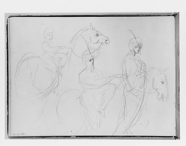 Switzerland 1870 Sketchbook, John Singer Sargent (American, Florence 1856–1925 London), Black impressed cardboard (cover); Various media on off-white wove paper, American