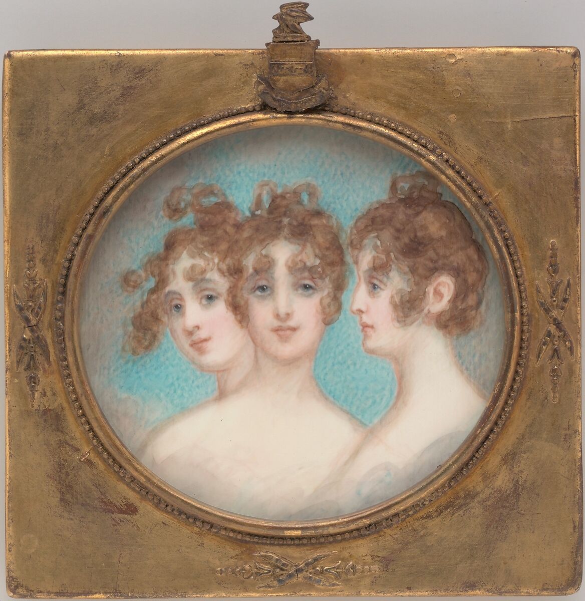 Madame Jerome Bonaparte (Elizabeth Patterson), Thomas Sully  American, Watercolor on ivory, American