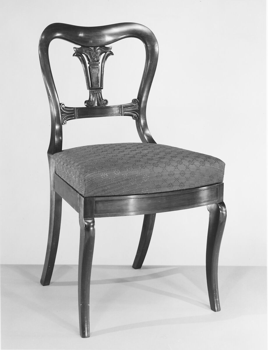 Side Chair, Possibly from the Workshop of Duncan Phyfe (American (born Scotland), near Lock Fannich, Ross-Shire, Scotland 1768/1770–1854 New York), Rosewood, ash, and tulip poplar, American