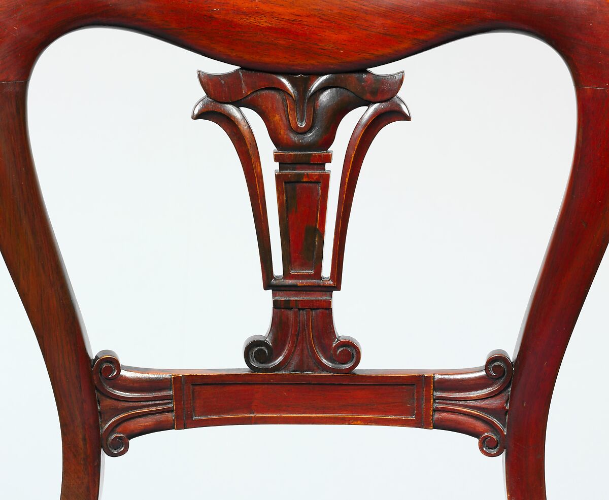 Side Chair, Possibly from the Workshop of Duncan Phyfe (American (born Scotland), near Lock Fannich, Ross-Shire, Scotland 1768/1770–1854 New York), Rosewood, ash, and tulip poplar, American