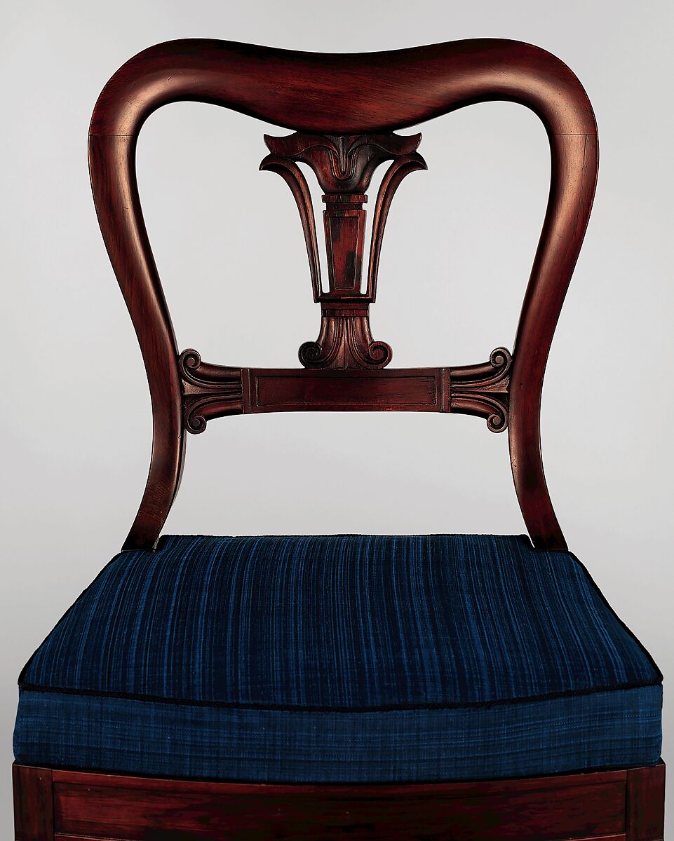 Side Chair, Possibly from the Workshop of Duncan Phyfe (American (born Scotland), near Lock Fannich, Ross-Shire, Scotland 1768/1770–1854 New York), Rosewood, ash, and tulip poplar, American