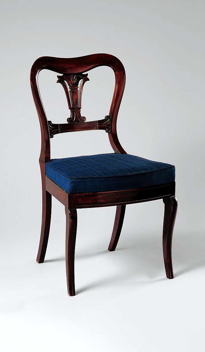 Side Chair, Possibly from the Workshop of Duncan Phyfe (American (born Scotland), near Lock Fannich, Ross-Shire, Scotland 1768/1770–1854 New York), Rosewood, ash, and tulip poplar, American