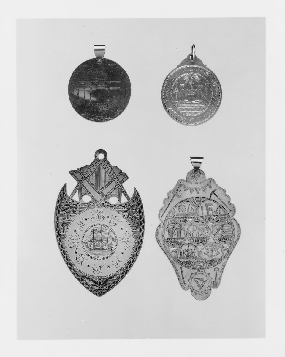 Masonic Medal, Possibly engraved by C. Foote, Silver, American