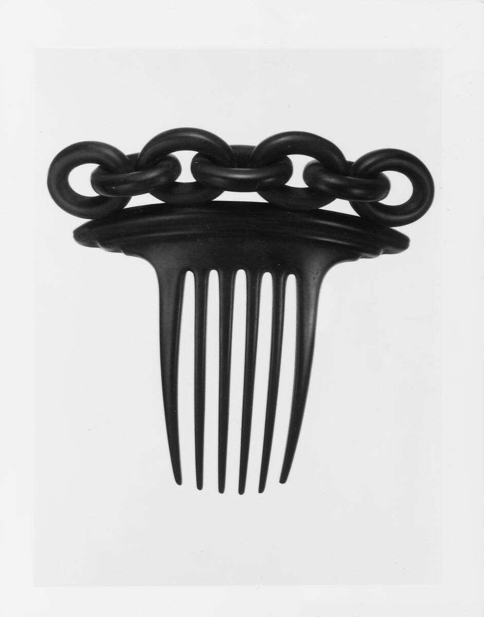 Hair Comb, Manufactured by India Rubber Comb Company, Vulcanite (India rubber and sulfur)