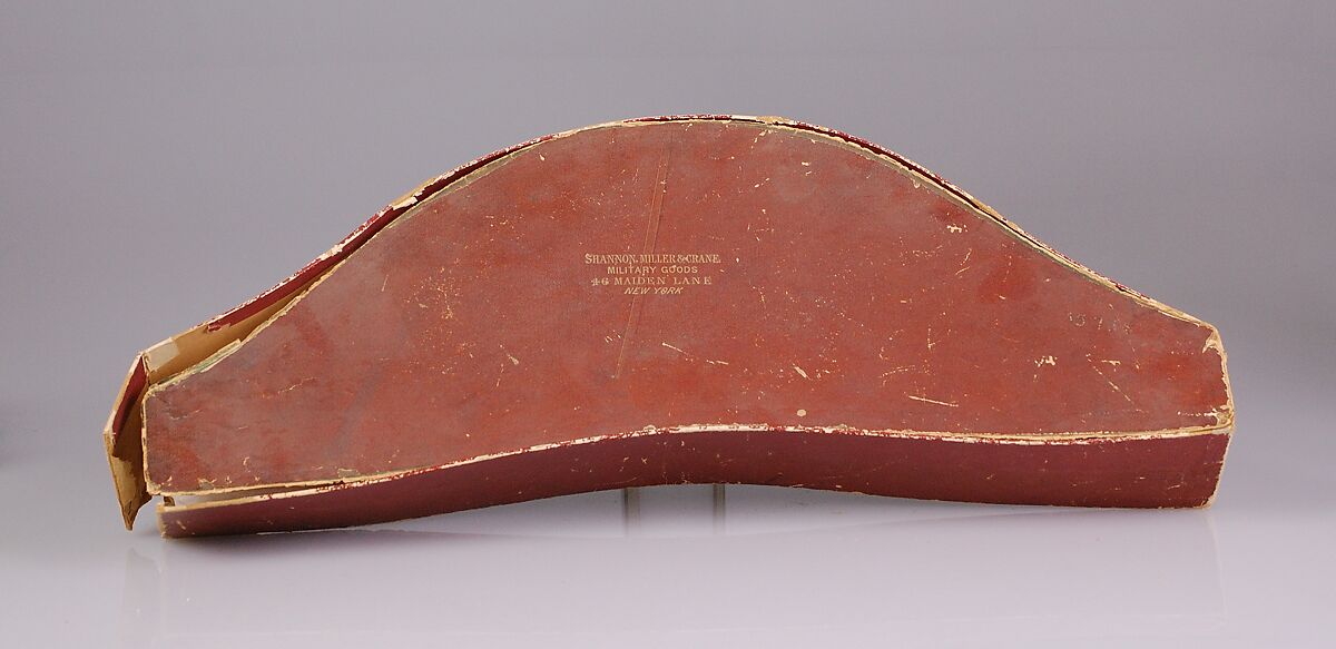 Bicorne, Shannon, Miller &amp; Crane (American, New York), Fur, silk, metallic, American