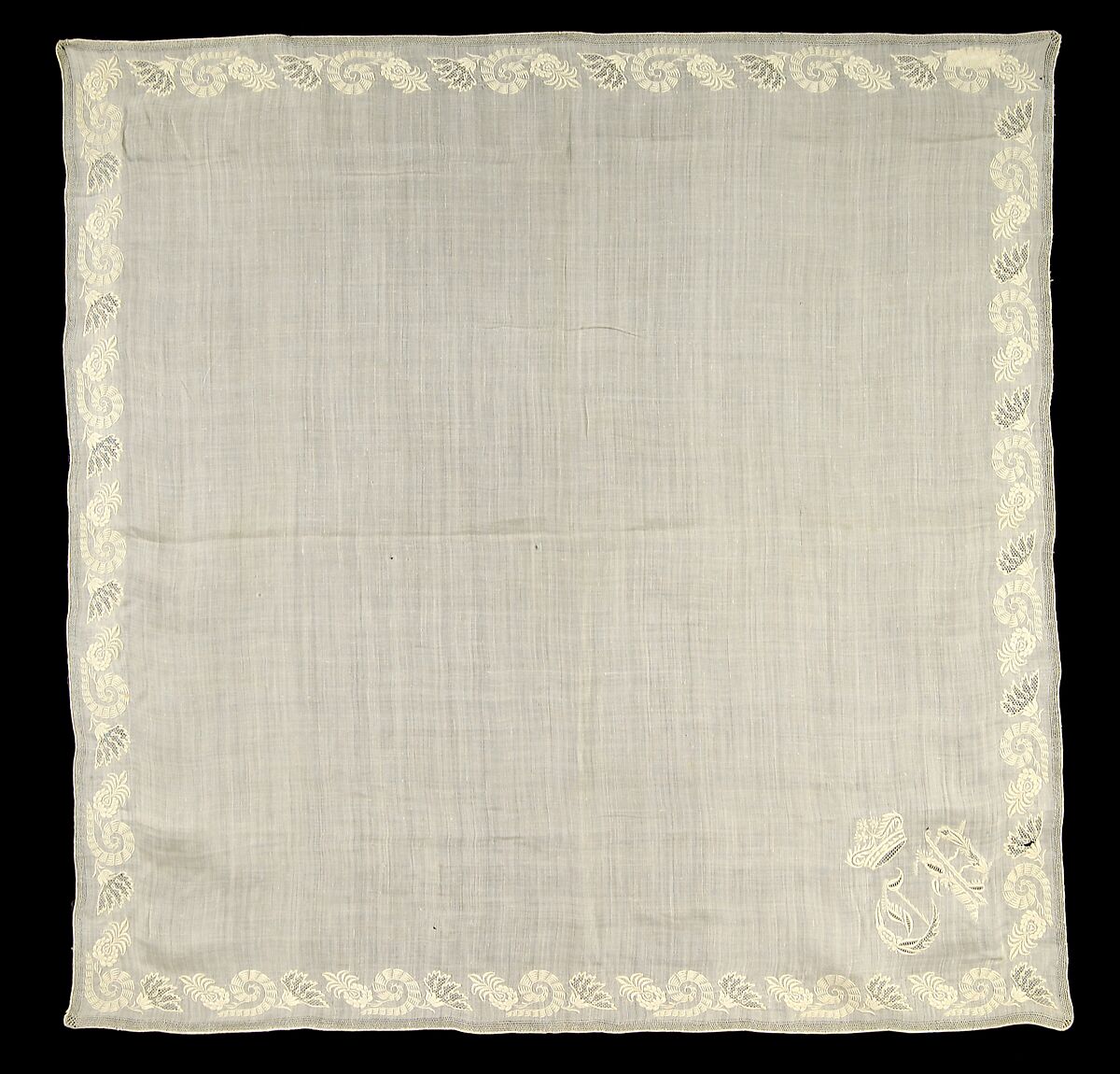 Handkerchief, Linen, French 