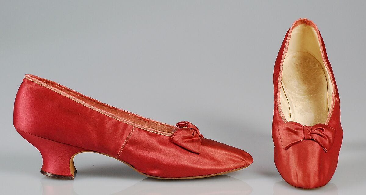 Evening slippers, J. &amp; J. Slater (American), Silk, American 