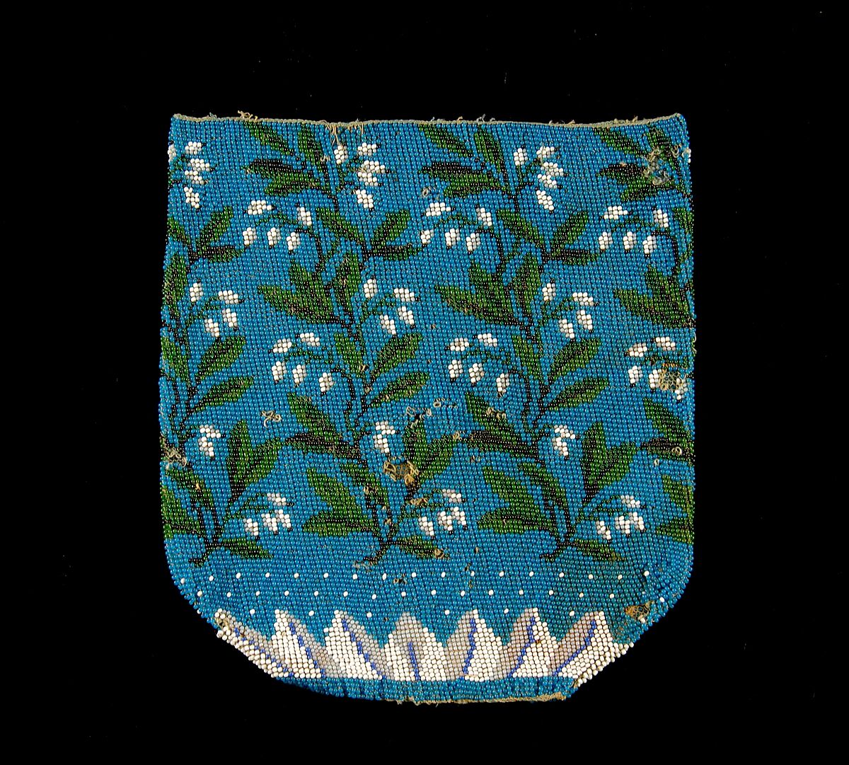 Pouch, Glass, linen, American 