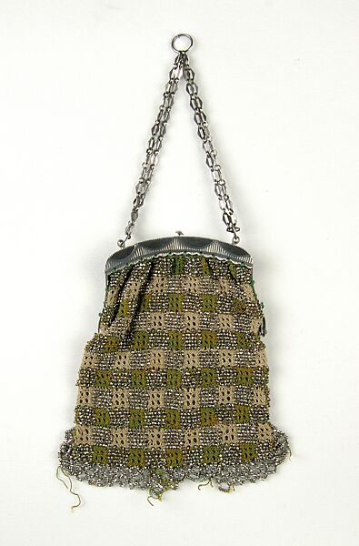 Bag, Silk, metal, American 