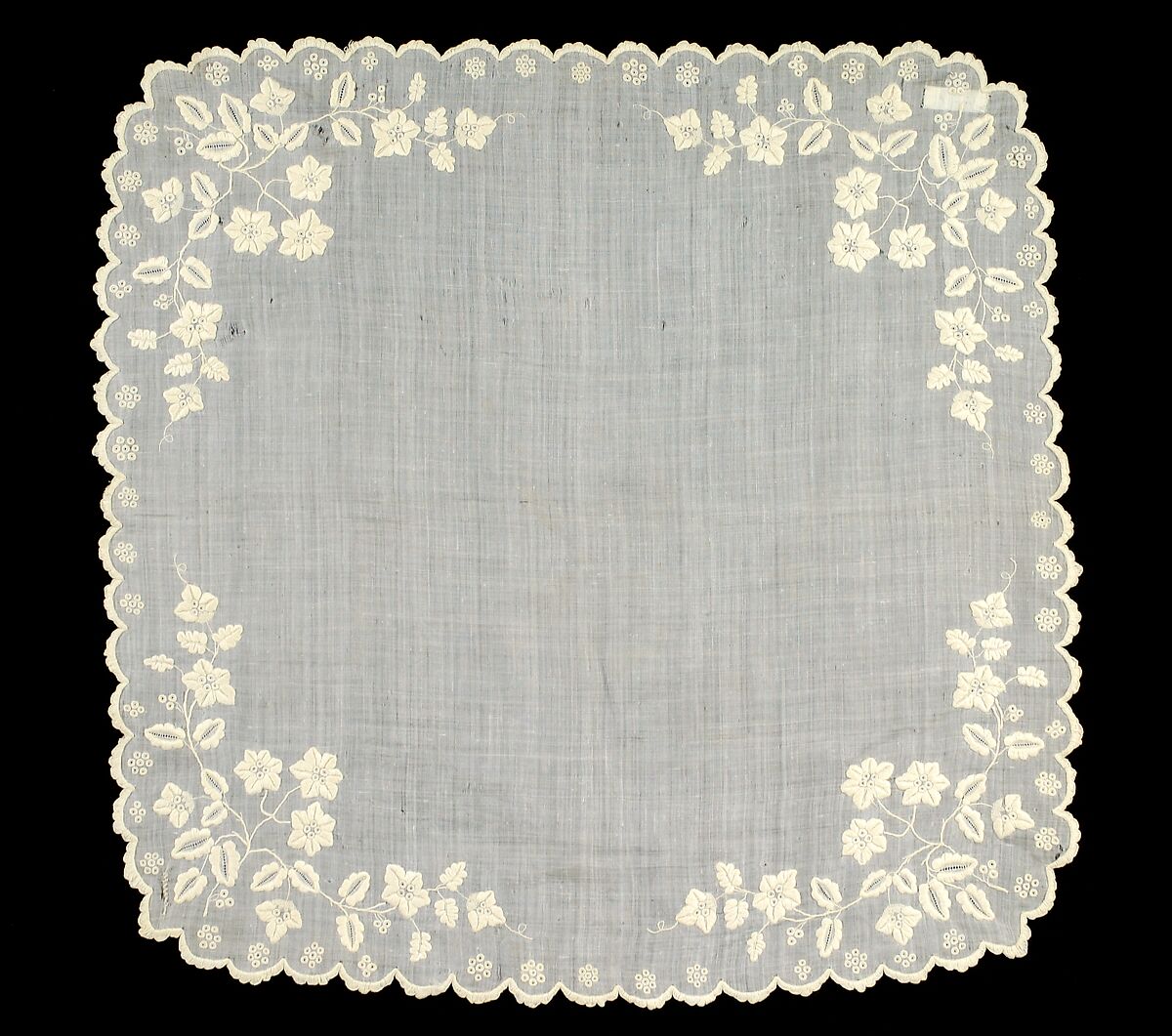 Handkerchief, Linen, French 